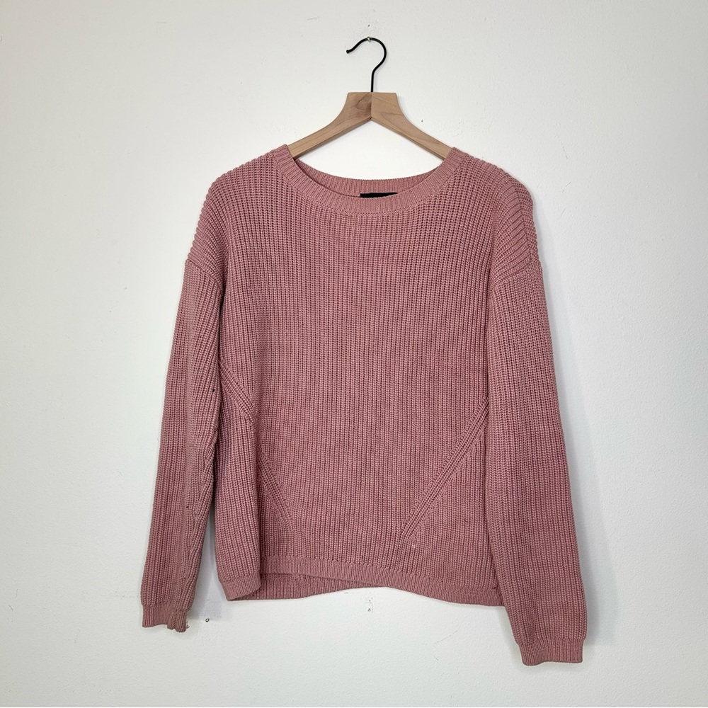 ANN TAYLOR | Dusty Pink Knit Pullover Sweater - Medium
